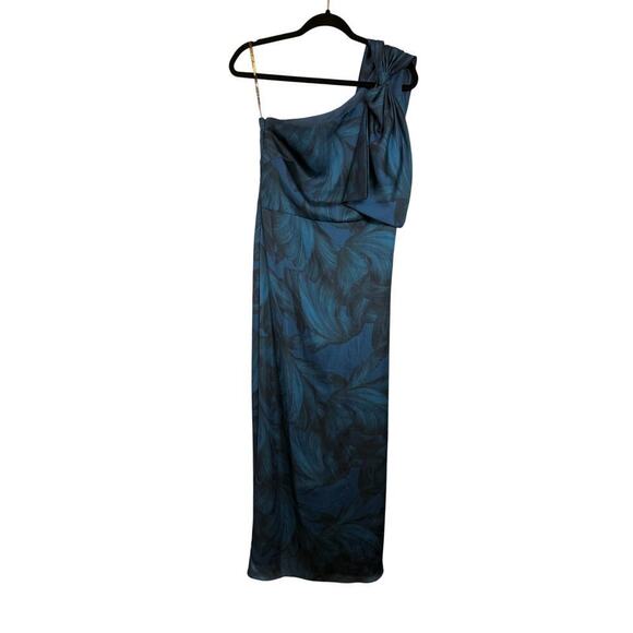 Sachin & Babi Chelsea Floral One shoulder gown - Picture 1 of 5